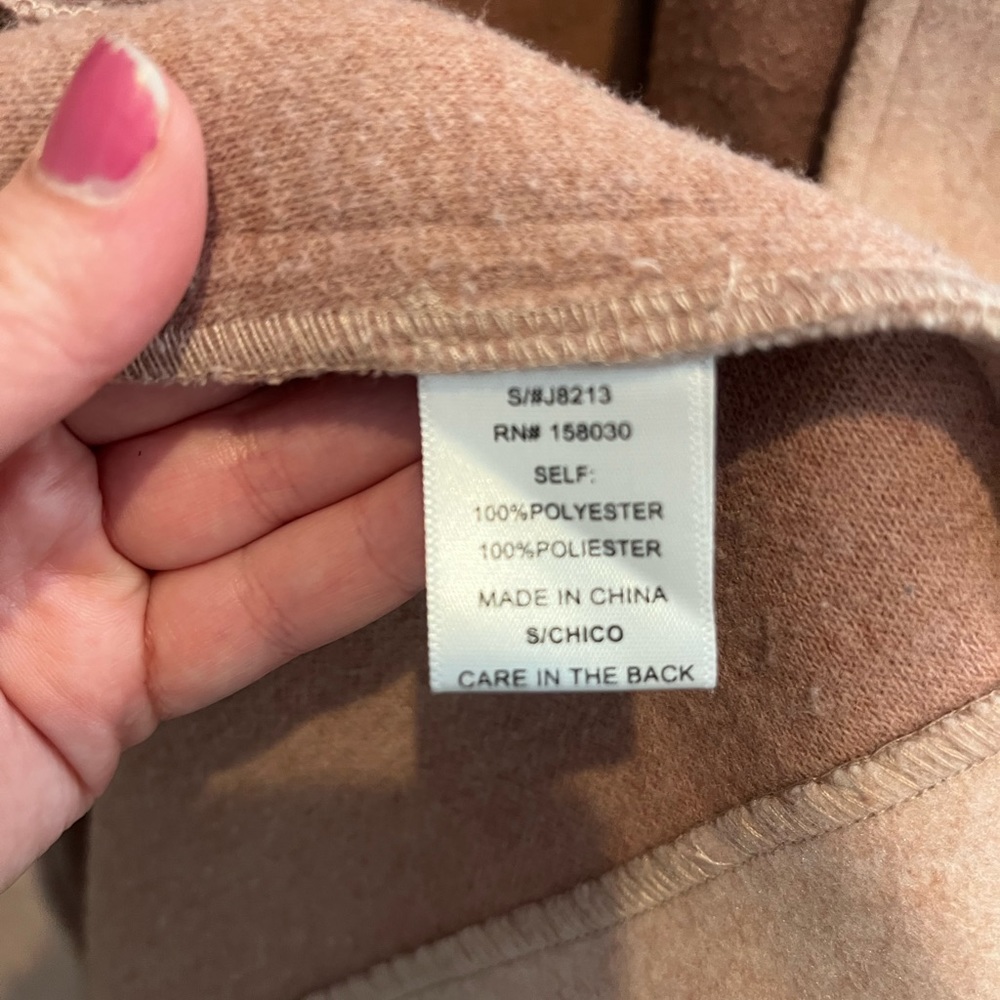 Fashion Nova Mauve Hooded Coat Size Small - Picture 8 of 9